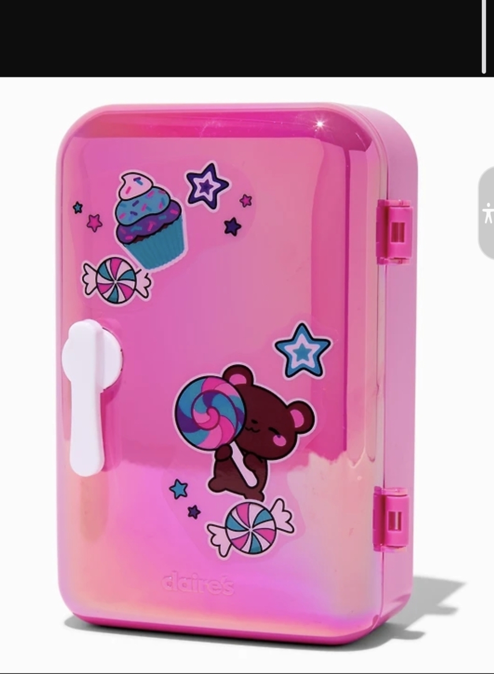 NWT Sweets & Critters Pink Iridescent Fridge Lip Balm Set